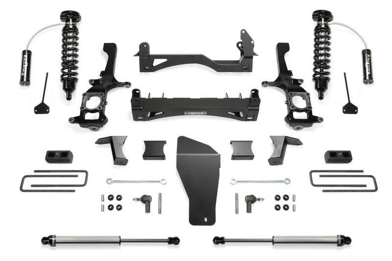 Fabtech 16-18 Nissan Titan XD 4WD Diesel 6in Perf. System w/DL 2.5 Resi Coilovers & Rear DL Shocks K6006DL Main Image