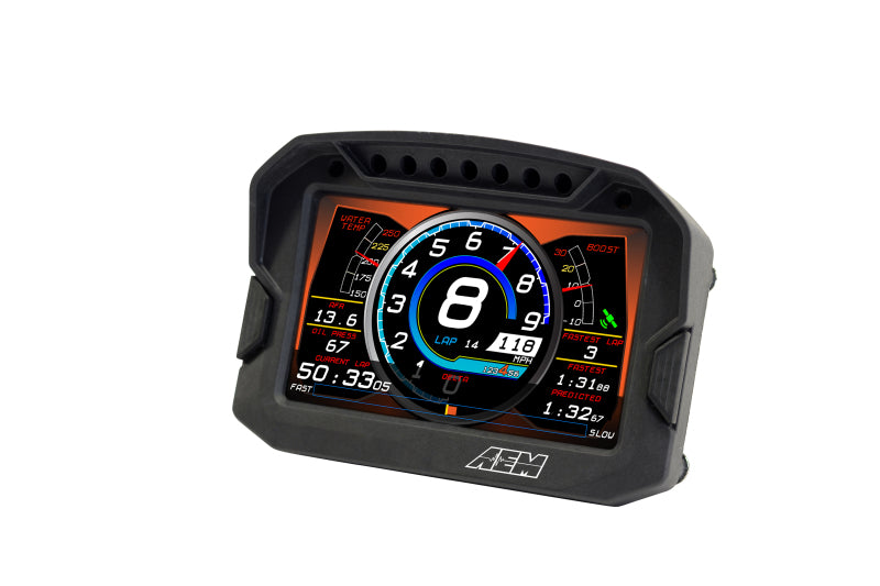 AEM CD-5LG Carbon Logging Digital Dash Display w/ Internal 10Hz GPS & Antenna 30-5603