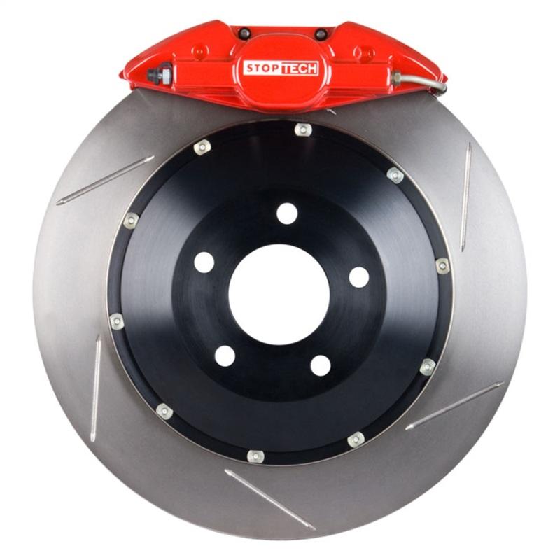 StopTech BBK 01-07 BMW M3 Rear Red ST-22 Calipers Slotted 345x28 Rotors Pads and SS Lines 83.137.002G.71 Main Image