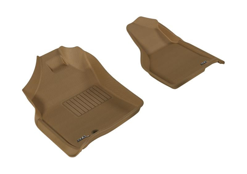 3D MAXpider 2009-2012 Dodge Ram 1500 Regular Cab Kagu 1st Row Floormat - Tan L1DG01811502 Main Image