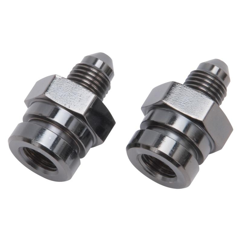 Russell Performance -3 AN SAE Adapter Fitting (2 pcs.) (Black) 641293 Main Image