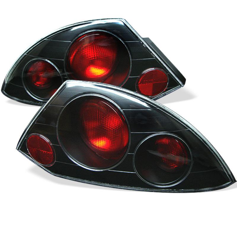 Spyder Mitsubishi Eclipse 00-02 Euro Style Tail Lights Black ALT-YD-ME00-BK 5006288 Main Image