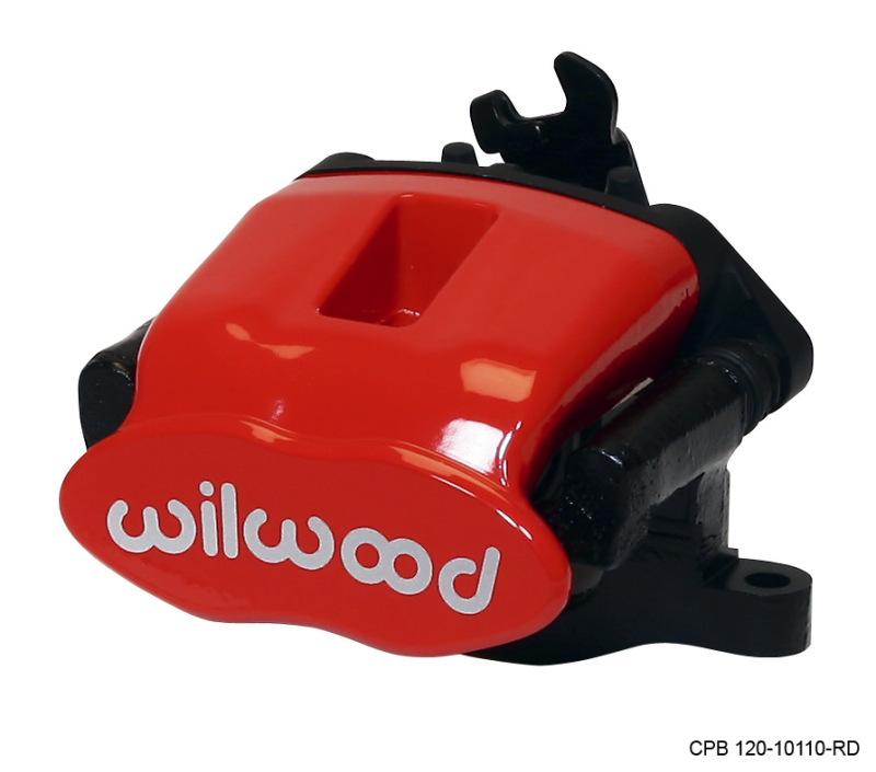 Wilwood Caliper-Combination Parking Brake-L/H-Red 41mm piston 1.00in Disc 120-10110-RD Main Image