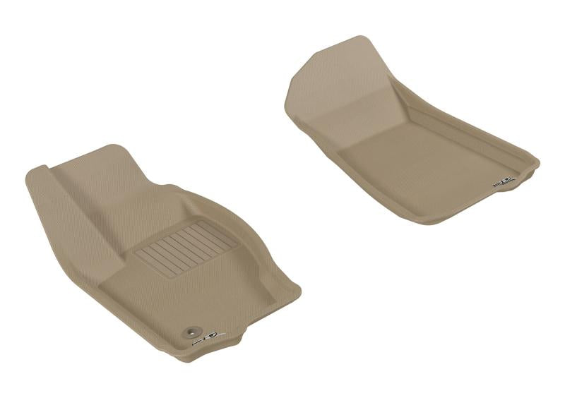 3D MAXpider 2006-2010 Jeep Commander Kagu 1st Row Floormat - Tan L1JP00711502 Main Image