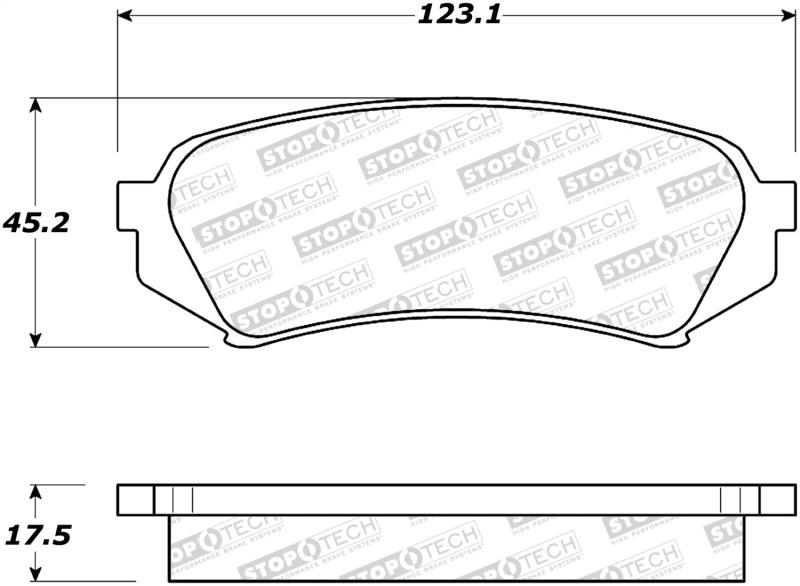 StopTech Street Brake Pads 308.07730 Main Image