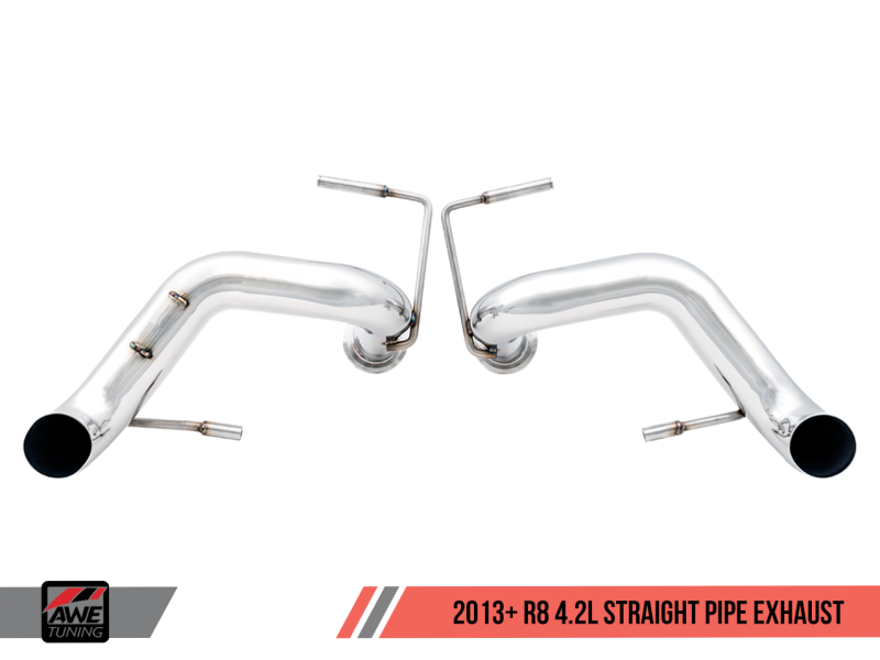 AWE Tuning Audi R8 4.2L Straight Pipe Exhaust (2014+) 3010-11090 Main Image