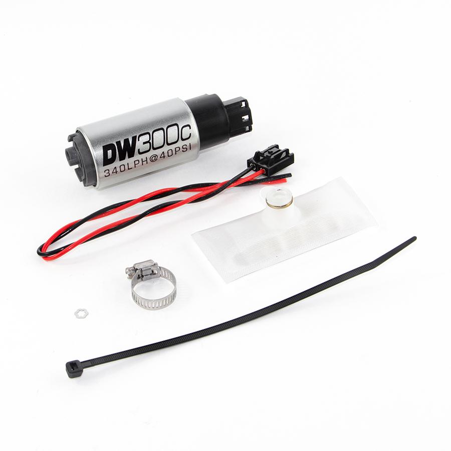 DeatschWerks 340lph compact fuel pump w/ 9-1030 Install Kit