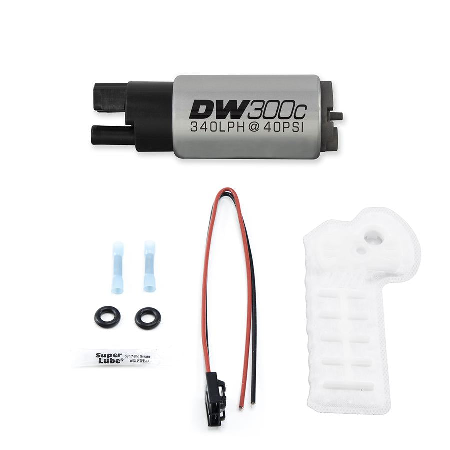 DeatschWerks 340lph compact fuel pump with out clips w/ 9-1059 install kit