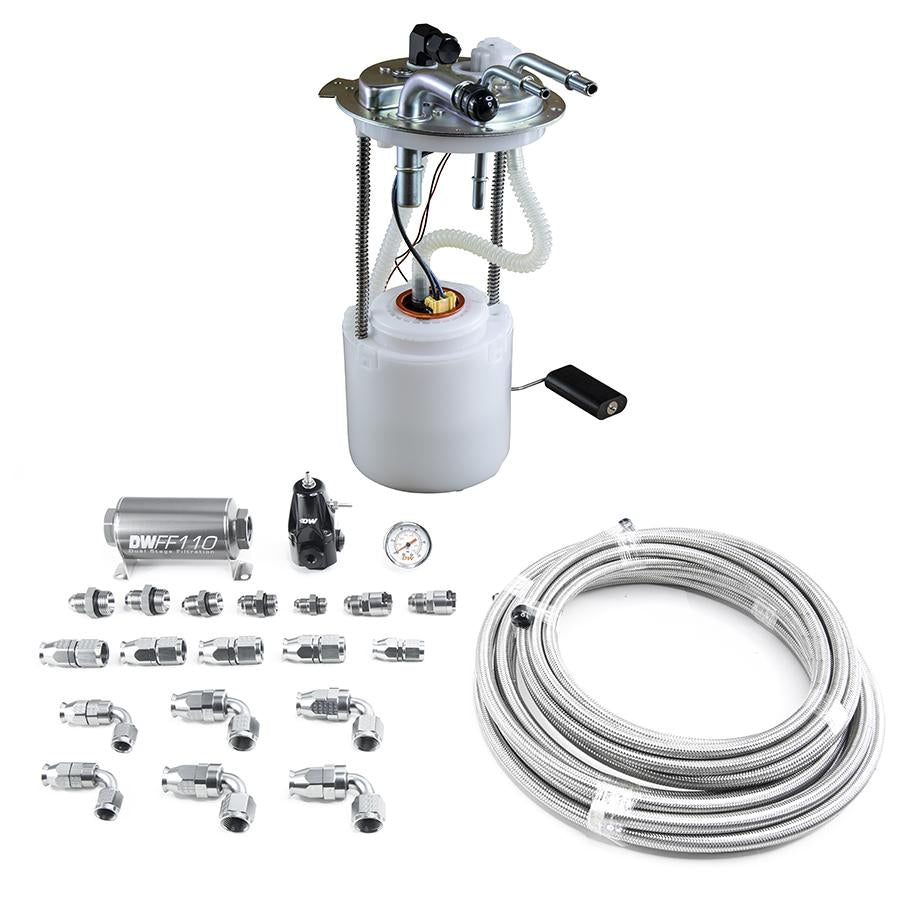 DeatschWerks DW400 Module + Plumbing Kit 2005-19 Yukon, Tahoe, Suburban, Avalanche, Escalade