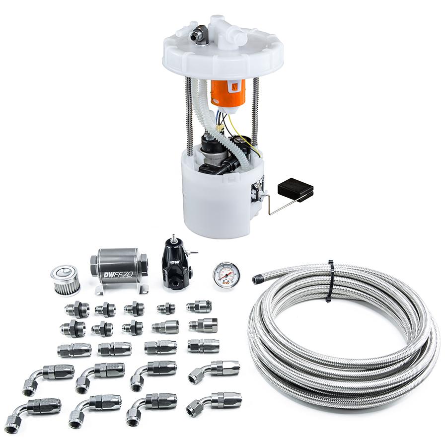 DeatschWerks DW400 Pump Module + Return Kit SS CPE for 8th Gen 2006-11 Honda Civic Si K20