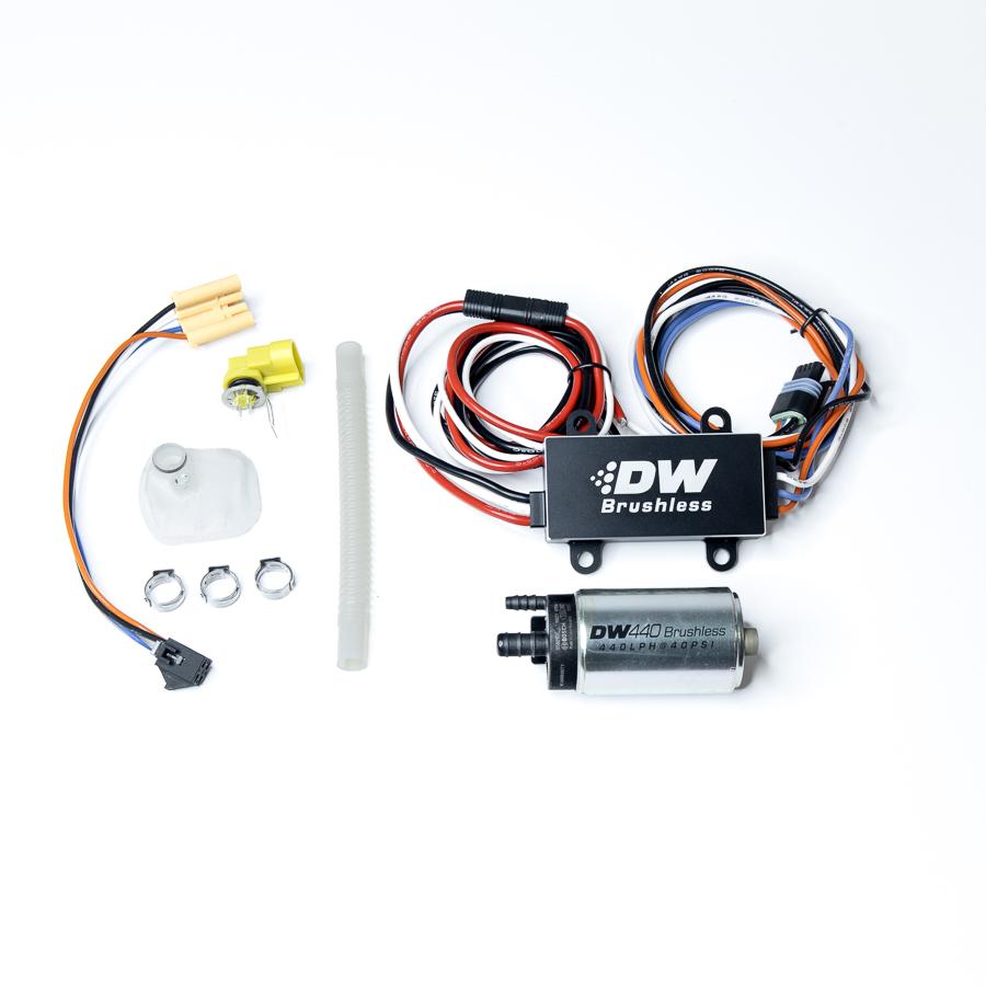 DeatschWerks 440lph in-tank brushless fuel pump w/ 9-0904 install kit + C102 Controller