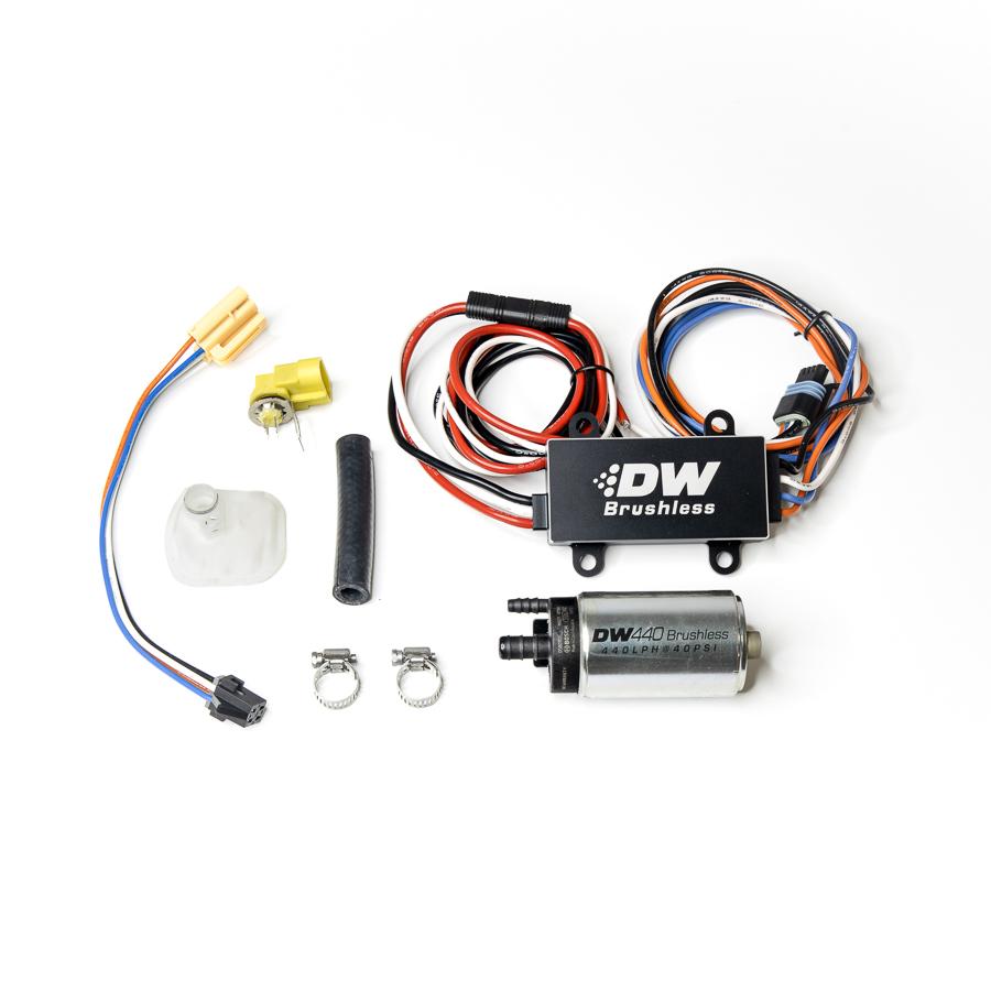 DeatschWerks 440lph in-tank brushless fuel pump w/ 9-0905 install kit + C102 Controller