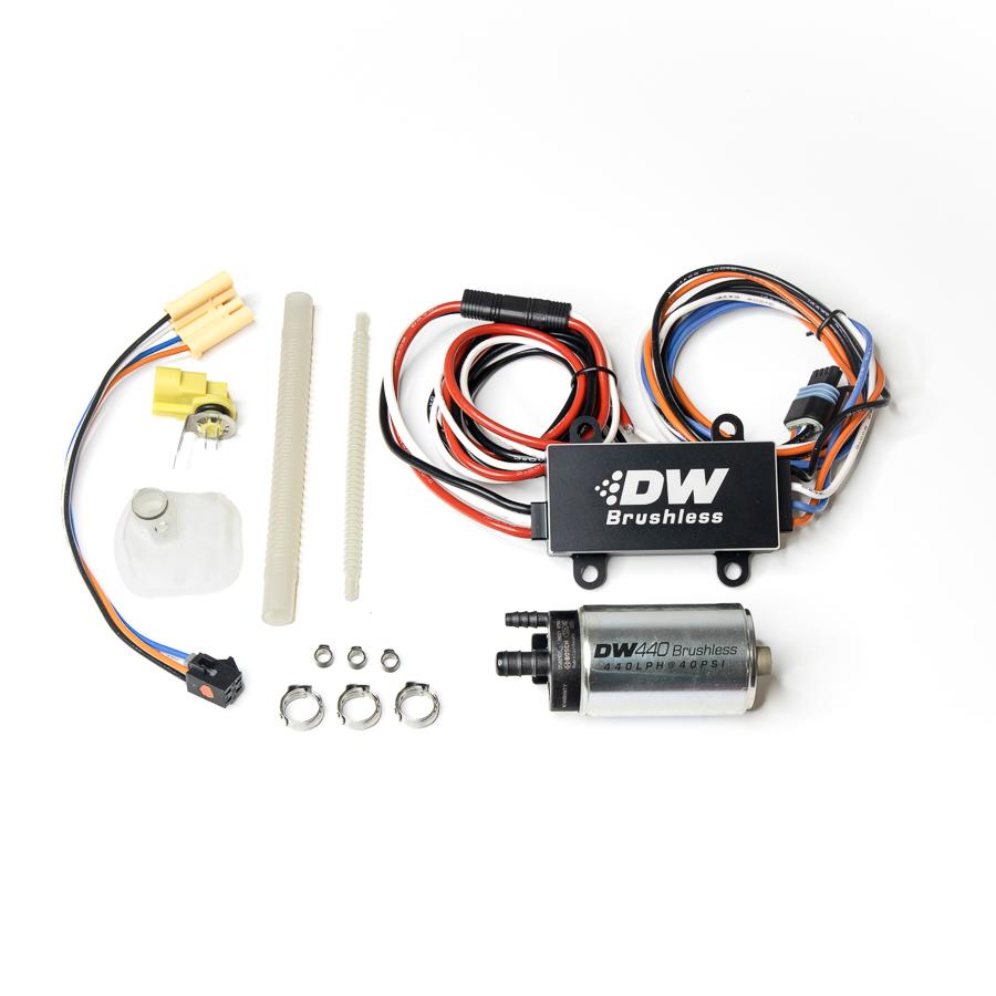 DeatschWerks 440lph in-tank brushless fuel pump w/ 9-0907 install kit + C102 Controller