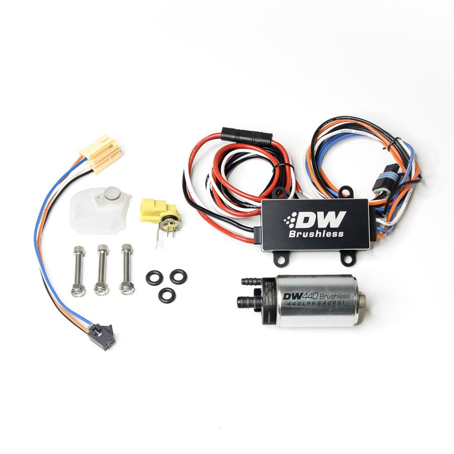 DeatschWerks 440lph in-tank brushless fuel pump w/ 9-0912 install kit + C102 Controller