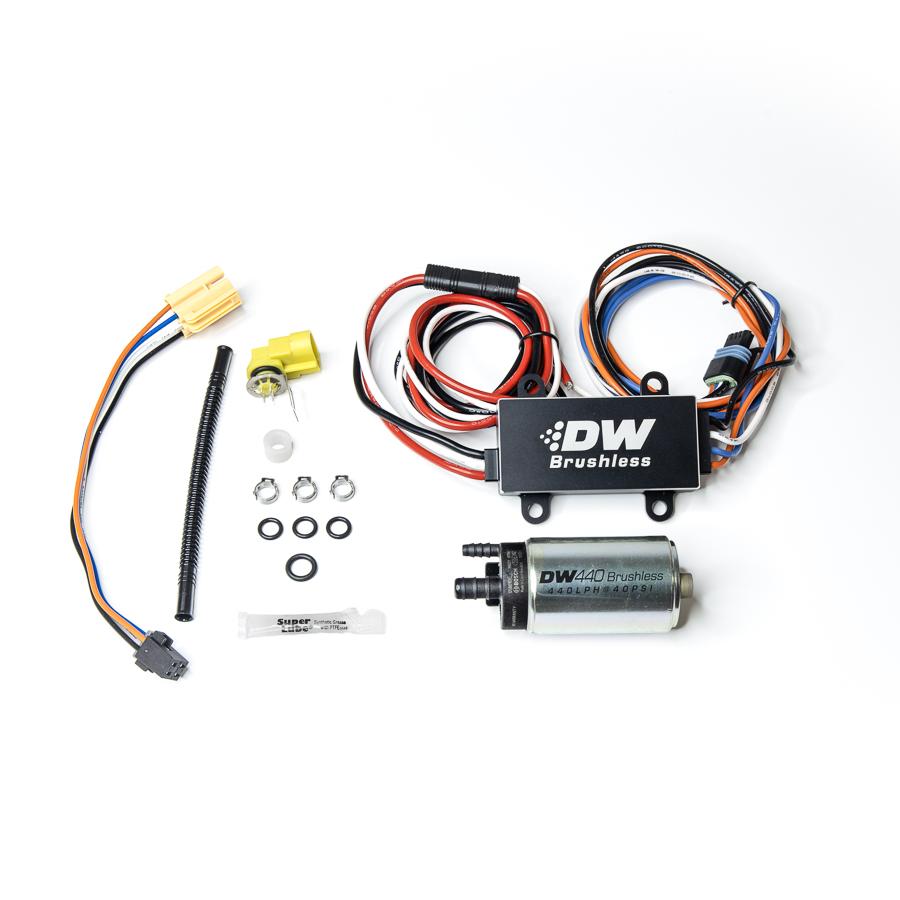 DeatschWerks 440lph in-tank brushless fuel pump w/ 9-0902 install kit + C102 Controller