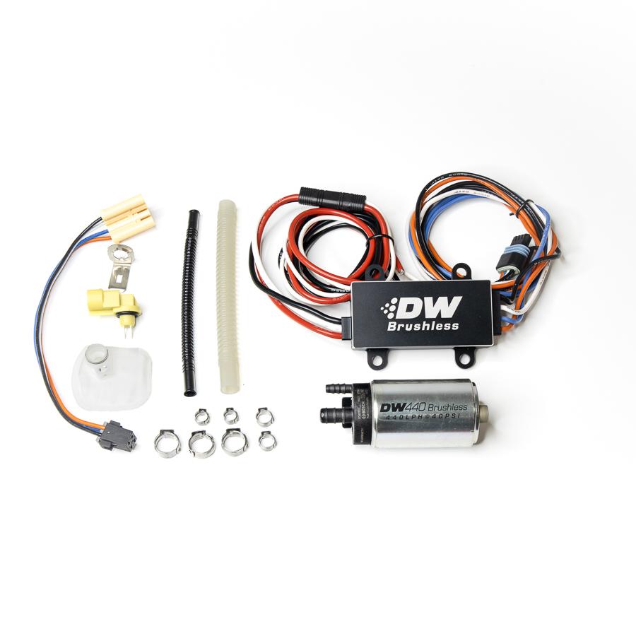 DeatschWerks 440lph in-tank brushless fuel pump w/ 9-0906 install kit + C102 Controller