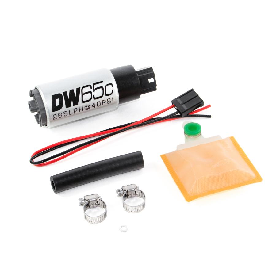 DeatschWerks 265lph compact fuel pump without clips w/ 9-1000 install kit