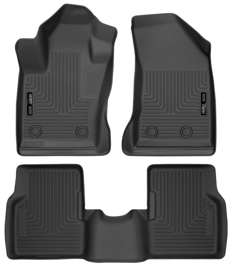 Husky Liners 2017 Jeep Compass Weatherbeater Black Front & 2nd Seat Floor Liners 95681 Main Image