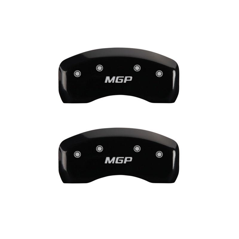 MGP 2 Caliper Covers Engraved Rear MGP Black Finish Silver Characters 2016 Ford Focus 10246RMGPBK Main Image