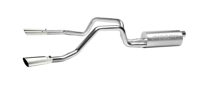 Gibson 04-10 Nissan Titan LE 5.6L 2.5in Cat-Back Dual Split Exhaust - Stainless 68200 Main Image