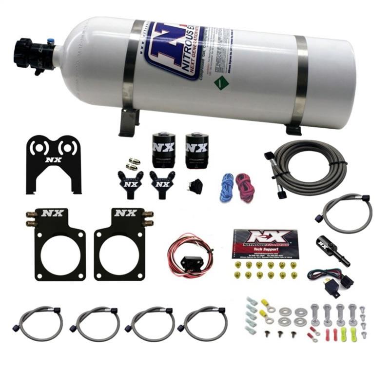 Nitrous Express Nissan GT-R Nitrous Plate Kit (35-300HP) w/15lb Bottle 20717-15 Main Image