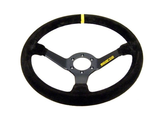 Sparco 345 Competition Black Suede Steering Wheel 350mm