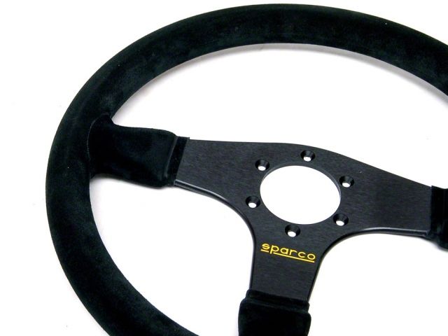 Sparco 375 Competition Black Suede Steering Wheel 350mm