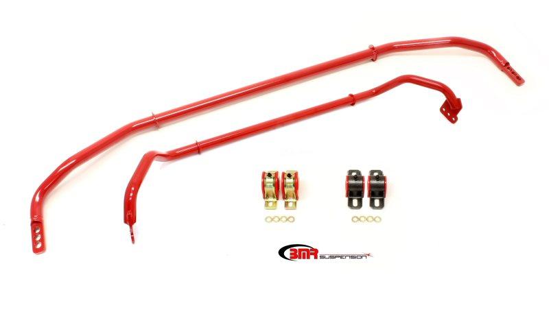 BMR 2012 5th Gen Camaro Front & Rear Sway Bar Kit w/ Bushings - Red SB037R Main Image