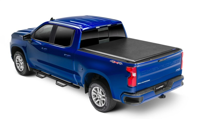 Lund 05-12 Dodge Dakota (6.5ft. Bed w/o Utility TRack) Genesis Roll Up Tonneau Cover - Black 96087