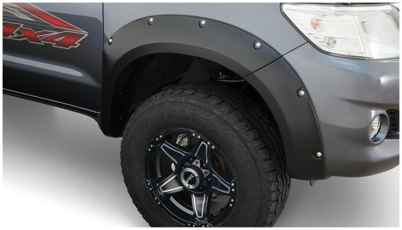 Bushwacker 11-13 Toyota Hilux Pocket Style Flares 2pc - Black 31081-02 Main Image