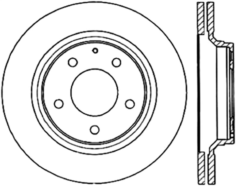 StopTech 93-95 Mazda RX-7 Cryo-Stop Blank Brake Rotor 121.45052CRY