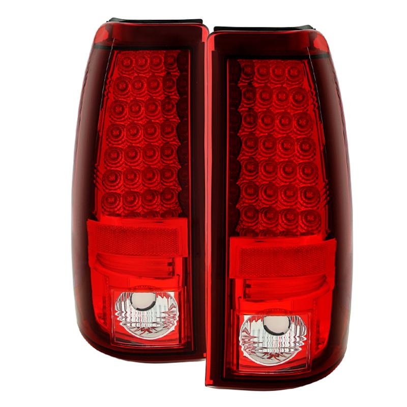 Spyder Chevy Silverado 1500 03-06 (Not Fit Stepside)LED Tail Lights Red Clear ALT-YD-CS03-LED-RC 5001740 Main Image