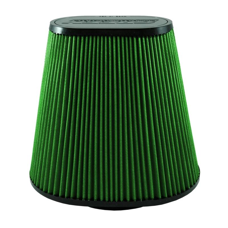 Green Filter Oval Cone Filter - ID 6in. / Base 11x8in. / Top 7.25x4.25in. / H 10in. 7199 Main Image
