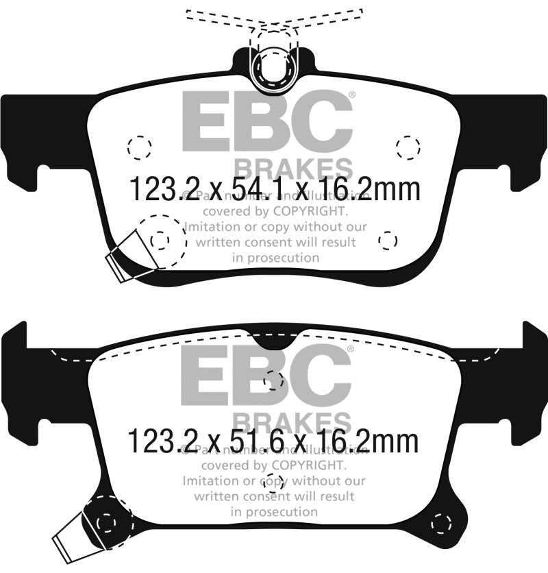 EBC 2016+ Buick Envision 2.0L Turbo Ultimax2 Rear Brake Pads UD1923 Main Image