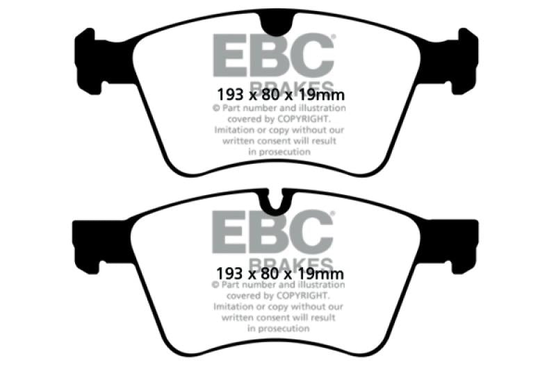 EBC 08-10 Mercedes-Benz GL320 3.0 TD (373mm Front Rotors) Ultimax2 Front Brake Pads UD1272 Main Image