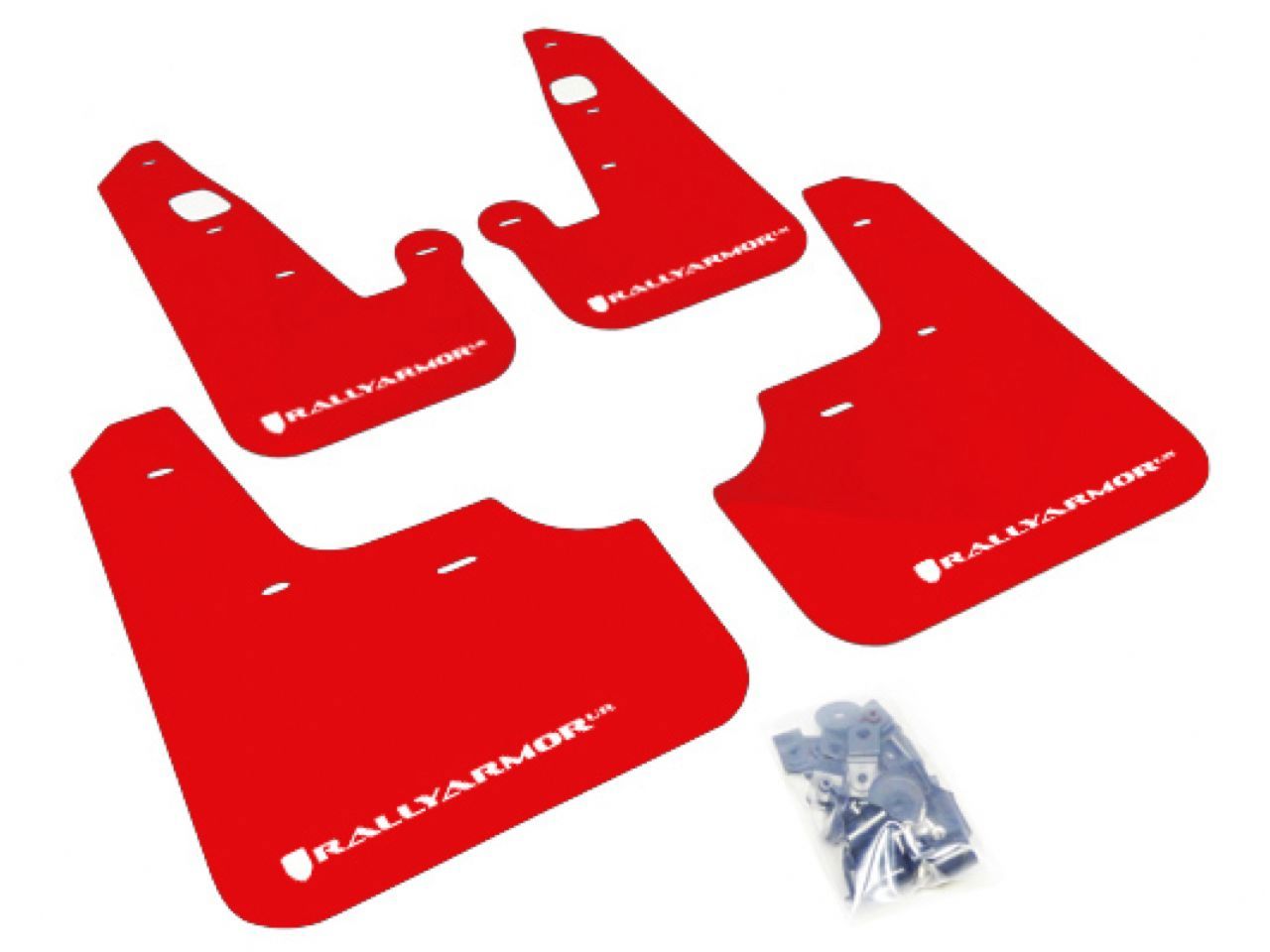 Rally Armor Mud Flaps MF8-UR-RD/WH Item Image