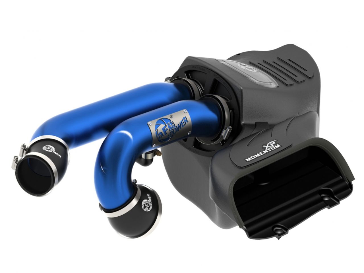 aFe Momentum XP PRO DRY S Cold Air Intake System W/ 3 IN Blue Intake Tubes