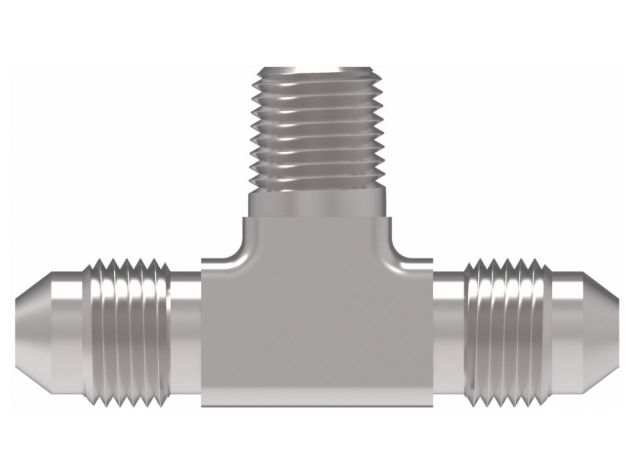 Aeroquip Union Tee; -10AN Dash x -10AN Dash x -10AN Dash; Aluminum