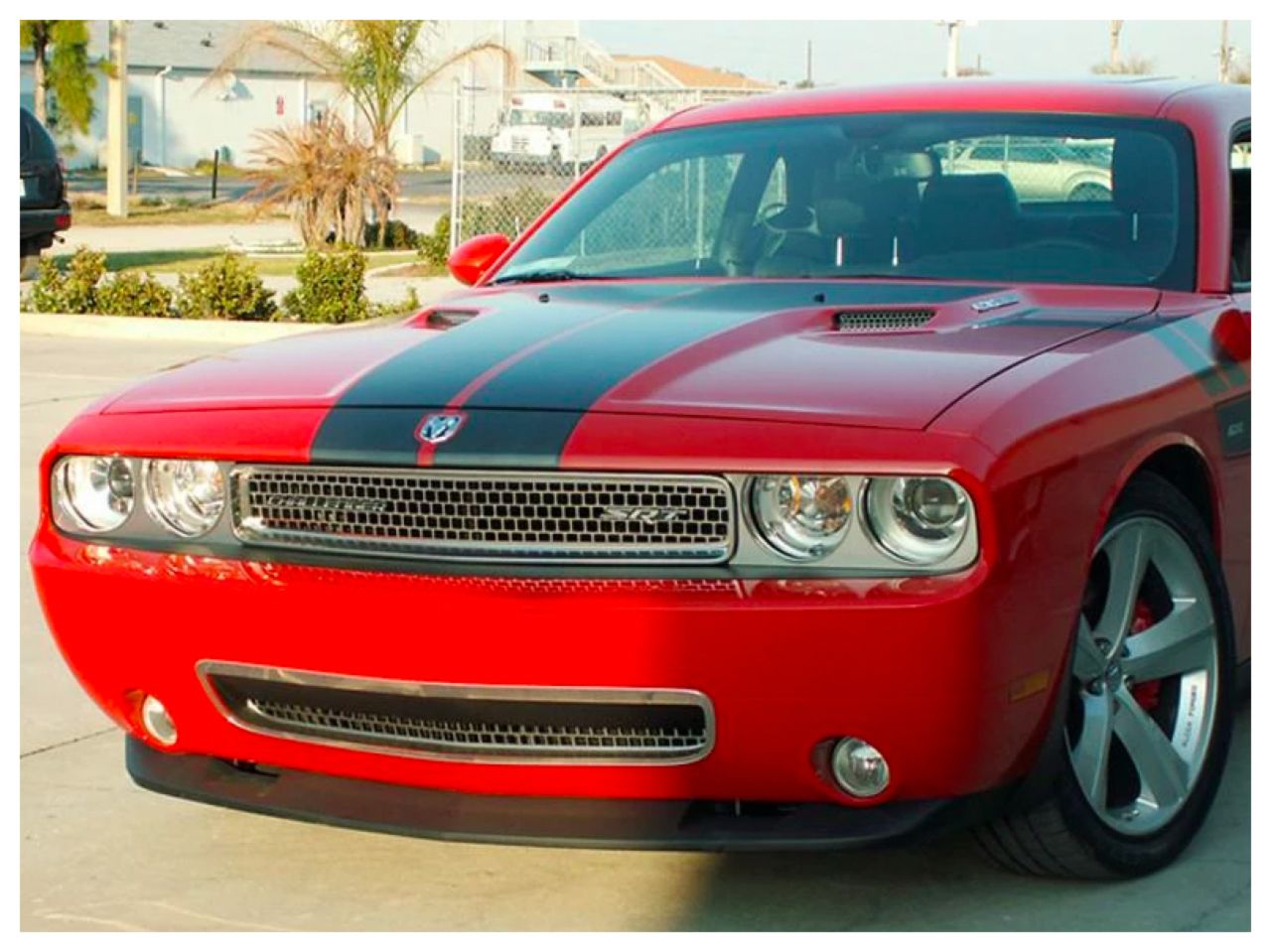 American Car Craft (ACC) 2008-2014 Dodge Challenger - Hood Scoop Grille Overlay Polished 2Pc