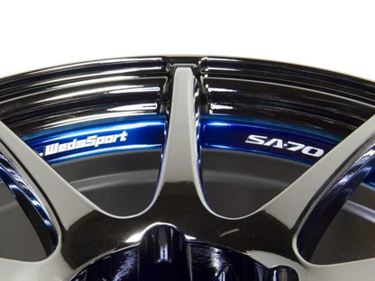 Weds Sport SA70 17 X 9.0 +10 5-114.3 Black Chrome BLC