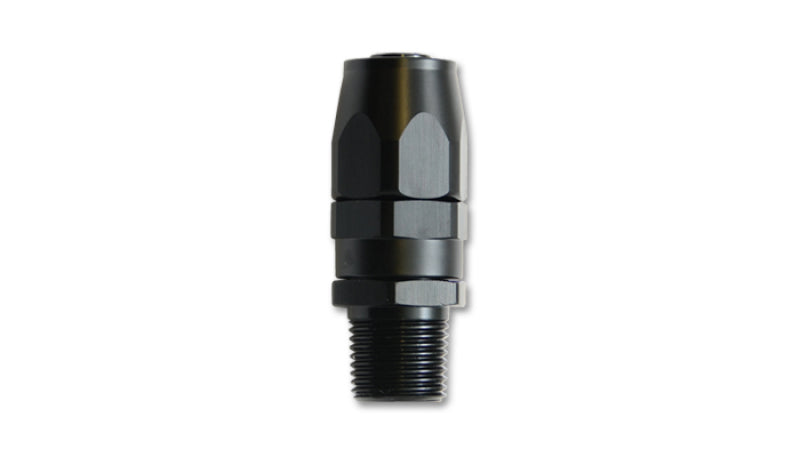 Vibrant -12AN Male NPT Straight Hose End Fitting; Pipe Thread: 1/2 NPT