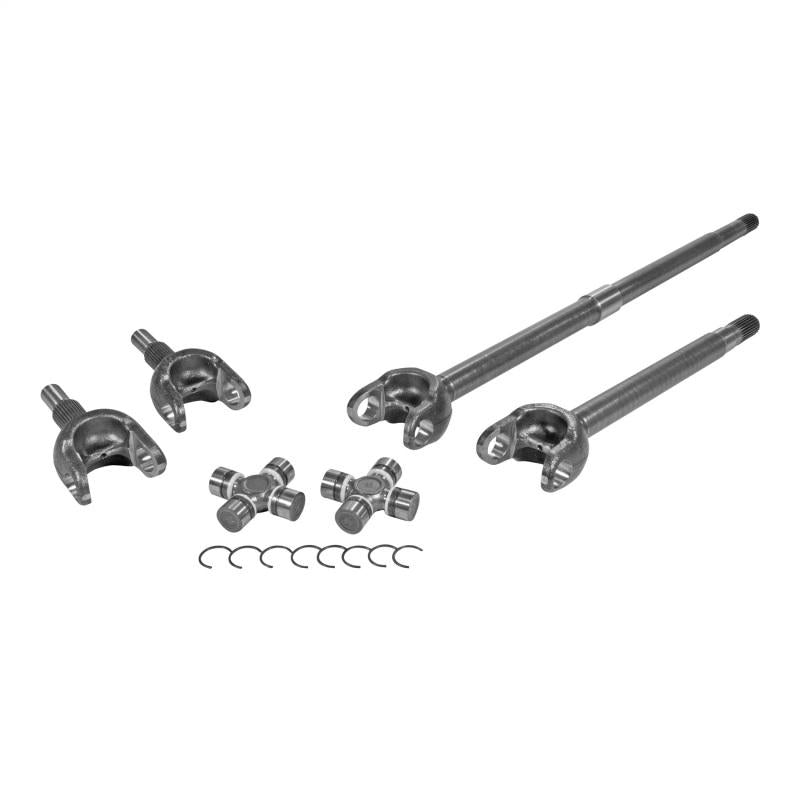 Yukon Gear Front 4340 Chromoly Axle Kit For Jeep JL Dana 30 27 Spline FAD Del. w/1350 (7166) Joints YA W24174 Main Image