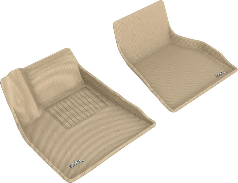 3D MAXpider 2015-2020 Tesla Model S Kagu 1st Row Floormat - Tan L1TL01311502 Main Image