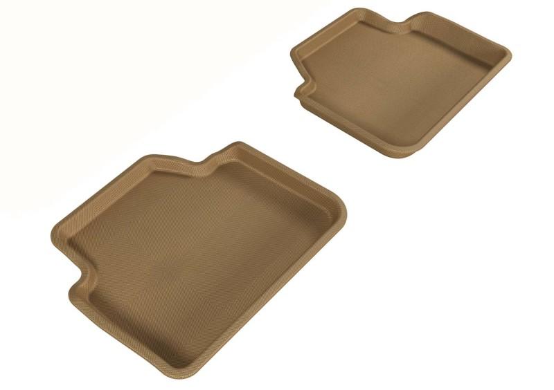 3D MAXpider 2006-2011 BMW 3 Series/X3 E90/E83 Kagu 2nd Row Floormats - Tan L1BM00621502 Main Image