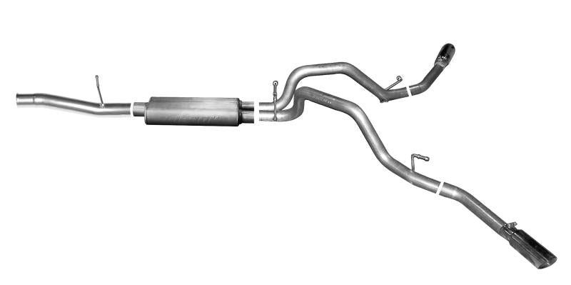 Gibson 14-19 Cadillac Escalade Base 6.2L 3.5in/2.25in Cat-Back Dual Extreme Exhaust - Aluminized 5681 Main Image