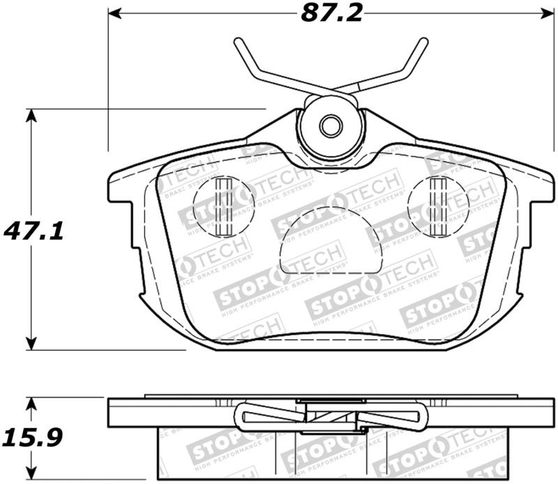 StopTech Street Brake Pads 308.08380 Main Image