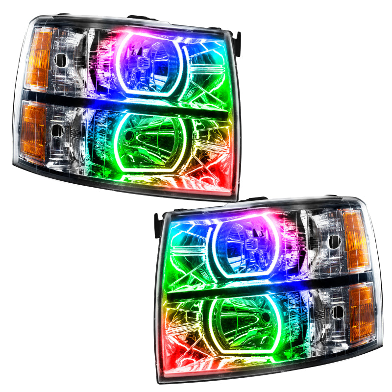 ORACLE Lighting Oracle 07-13 Chevrolet Silverado SMD HL - Square Style - ColorSHIFT w/o Controller 8188-334