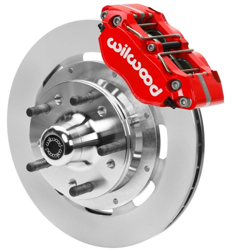 Wilwood 70-81 FBody/75-79 A&XBody Dynapro Frt Brk Kit 11.75in Rtr Red Caliper Use w/ ProDrop Spindle 140-15981-R