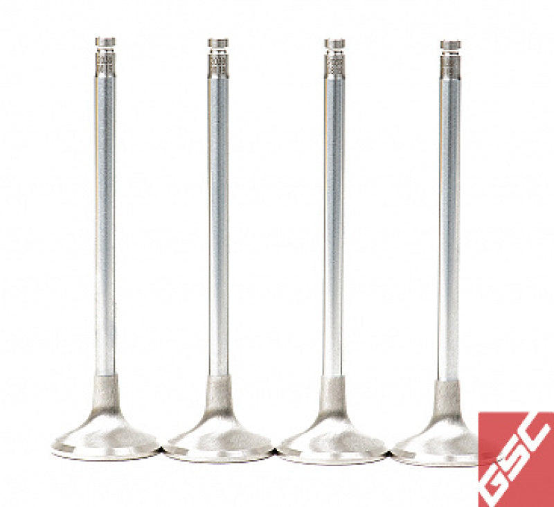 GSC P-D Honda B-Series B16A/B17A/B18C Chrome Alloy Exhaust Valve 28mm Head - 6mm Stem - Set of 8 2039-8