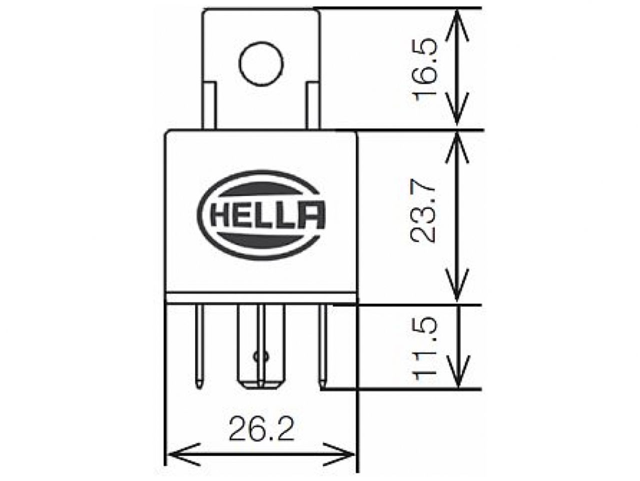 Hella Mini ISO Relay Single